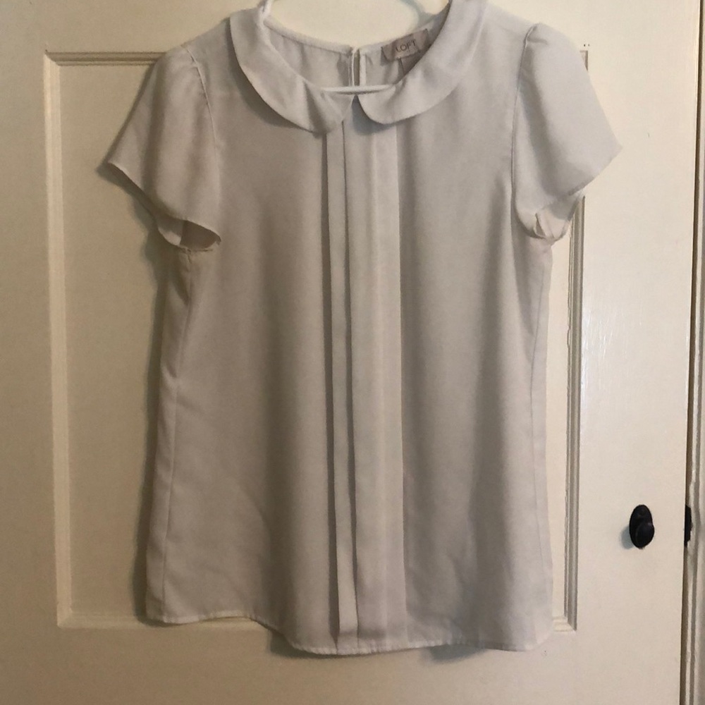 White Collared Blouse